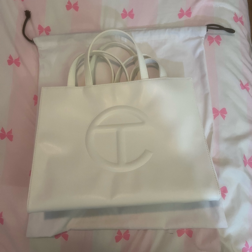 Telfar Cream Tote Bag